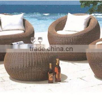 Outdoor garden furniture rattan sofa set heated sectional sofa hotel furniture set antique round sofa B012