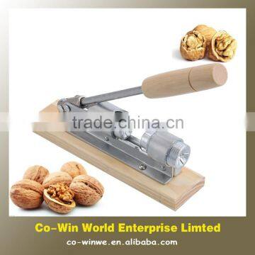 Manual Metal Nut cashew Cracker with wooden handle