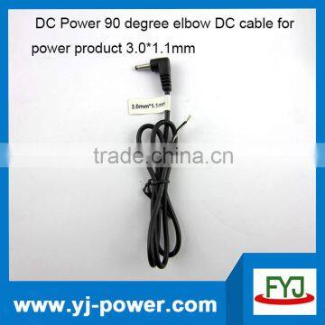 3.0*1.1mm elbow DC cable for power product