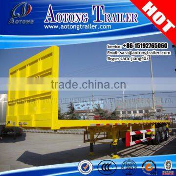 2016 Top Ranking 2-3Axles 20-40ft Trailer /Container Semi Truck platform Trailer Chassis for Exporting