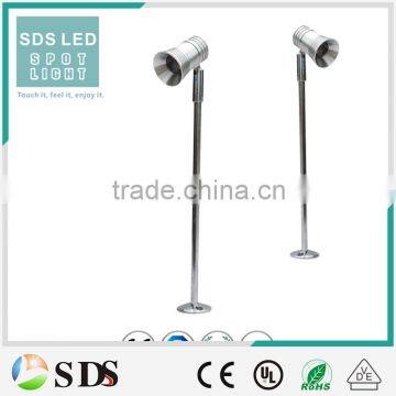 LED spotlightLED aluminum 1W silver standing jewelry led showcase lighting LED Cabinet Light