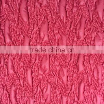 2015 new design fashion,100% polyester embroidered quilting fabric,quilted fabric for down coat ,jacket and garment fabric