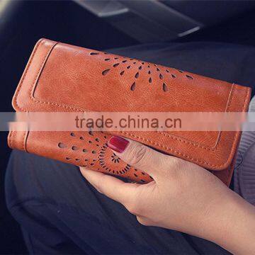 Fashion Hollow Triple Layered Hand Purse Wallet