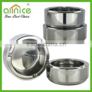 Mirror Polished stainless steel cigarette accessory/round ashtray /smoking accessories