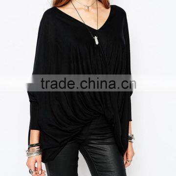 2015 Wholesale High Quality Fashion Kimono Sleeves Blouse photo-3