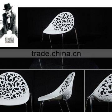 stacking Hollow Oval back K/D Factory wholesale plastic DINING chairs 1179