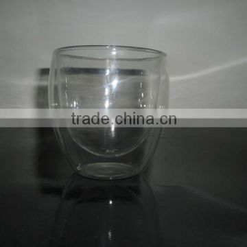 Double Wall Coffee Glass Cup in Borosilicate Glass Material