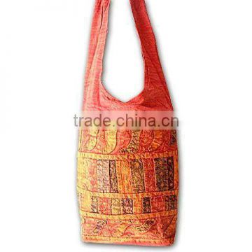 India embroidered shoulder Bag-With tribal Indian Ethnic Patchwork Handbags at Wholesale price