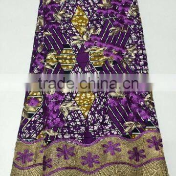 CL60012 2016 New Coming Fashion Hot Sale Nice Lace Designs With Wax Fabric French Lace photo-4