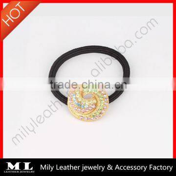 Rhinestone crystal hair scrunchie ,Elastic Ponytail Holder Wholesale MY-014