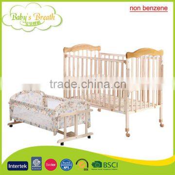 WBC-06A export standard non benzene eco-friendly paint making attachable baby crib sale