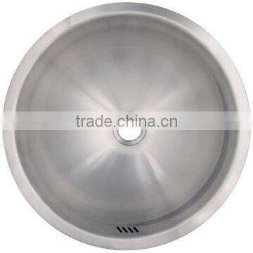 Commercial Double Wall Round Bathroom Vessel Sinks, Stainless Steel Vessel Basin Lavatory Sink for Hotel photo-4