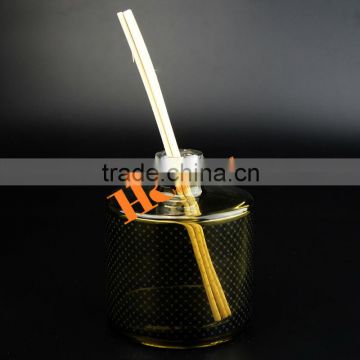 Shiny Cylinder Aromatherapy Reed Diffuser Fragrance Glass Bottle