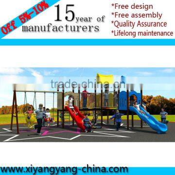 Kids outdoor playground slide equipment for park