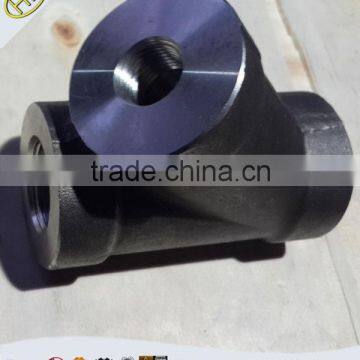 ASME B16.11 NPT Threaded Reducing 45 Degree Lateral Tee Pipe Fitting photo-5