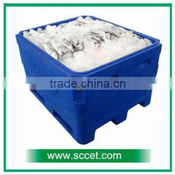 600L Size LLDPE+PU Insulated Cooler for Fish Cooling (by Four Side Forklift ) photo-5