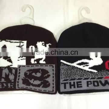 New design good quality jacquard beanie