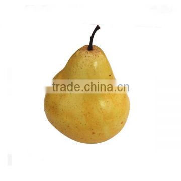 80mm big Polystyrene foam artificial yellow pear fake home festival decoration fruit and children DIY