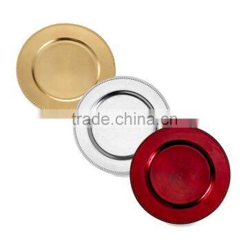 Beaded Charger Plates