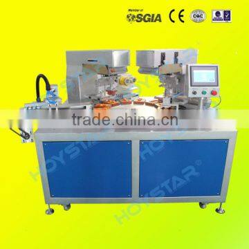 2 color rotary pad printing machine for sharpener plastic toy