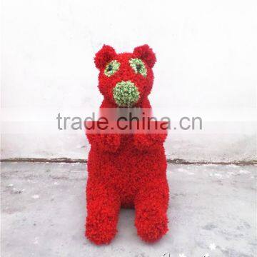 Environment friendly selling artificial grass statue artificial green sculptures for landscaping