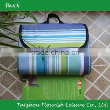 Water-Resistant Outdoor Blanket, Stripe Beach Camping Picnic Moisture-proof Mat Blanket