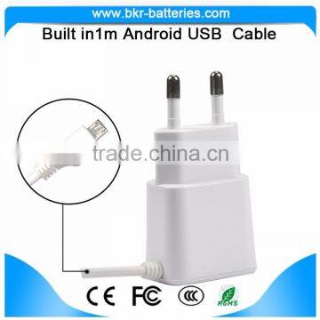 2016 High Quality battery charger 5V 2.1A usb charger with cable