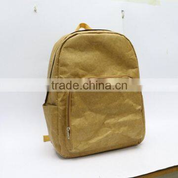 Custom Eco Friendly Brown Tyvek Paper Stylish Durable Waterproof Backpack photo-2