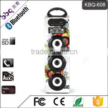 BBQ KBQ-608 15W 1200mAh Portable Bluetooth Speaker Subwoofer