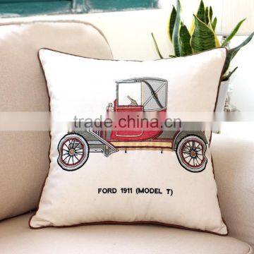 luxury embroidery handmade cushion square sofa car decortive out dooer pillow