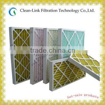 Foldaway paper frame filter