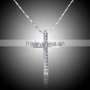 custom jewelry china precious stones layered Cross necklace                        
                                                Quality Choice