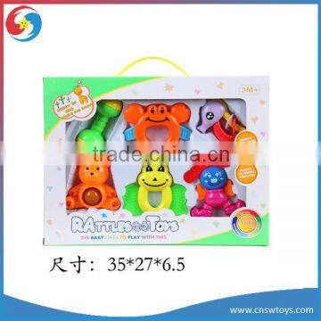 Wholesale promotion colorful non-toxic baby plastic rattle set toy                        
                                                Quality Choice