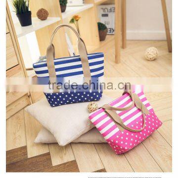 Cheap fashion shopping tote bag canvas beach bags wholesale