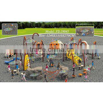 2014 popular commcercial children climbing rope with many abundant climbing devices