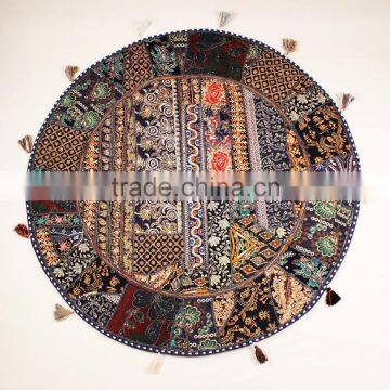 Beautiful Ethnic Indian Round Decorative Throw cushions Indian Pillow covers decor Meditation Cushion