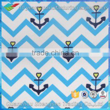 Wave Anchor Print Nylon Spandex Lycra Fabric Suppliers