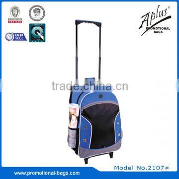 2016 hot sale wheeled business travel trolley school backpack