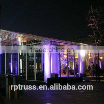 special design wedding event tent side wall with white pvc or white transparent windows or glass