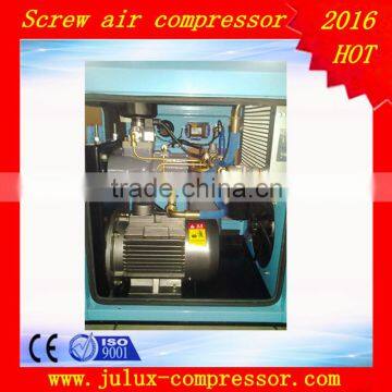 7.5kw 10hp 8 Bar AC Power Electric Motor Oil Less Manufacturer Rotary Screw Air Compressor Quality Choice Most Popular photo-2