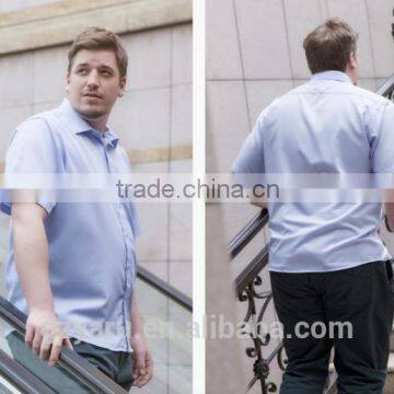 Men's Plus Size XXXL Etc Classical Casual Business Cotton Short Sleeve Shirt photo-2