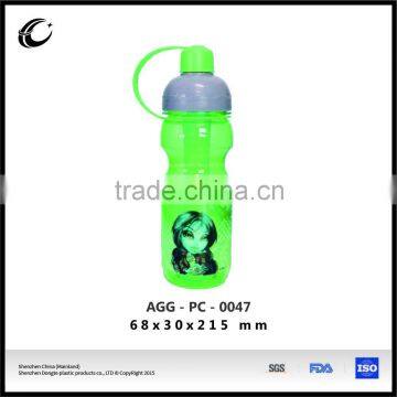 promotional tableware water drinkware plastic bottle 650ml plastic bottle with artwork design plastic bottle printing