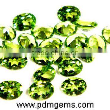 Peridot Oval Cut Faceted Lot For Diamond Ring From Manufacturer