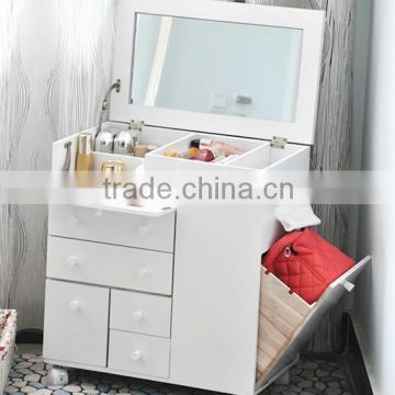 White Dressing Table Dresser Vintage Cosmetics with mirror + stool