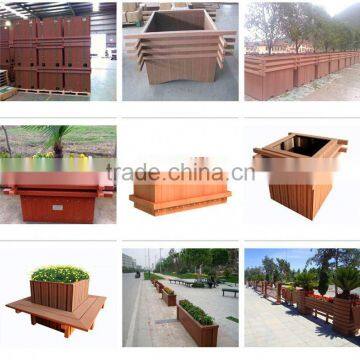 PE coated plastic wooden plant pot