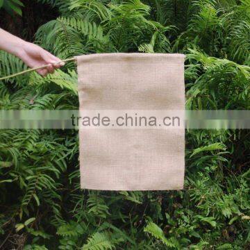 Burlap Garden Flag 12"Wx18"H DIY Liene Yard Decorative Flags Hanging Home Custom Print Decoration Banner Ads Flags