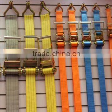 Ratchet Tie Down Cargo Lashing Straps J Hooks