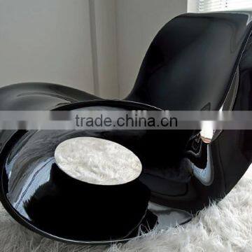 outdoor bench modern fiberglass rocking lounge chair Design by Ron Arad