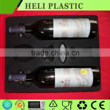 PVC/PET/PS wine blister plastic tray/container