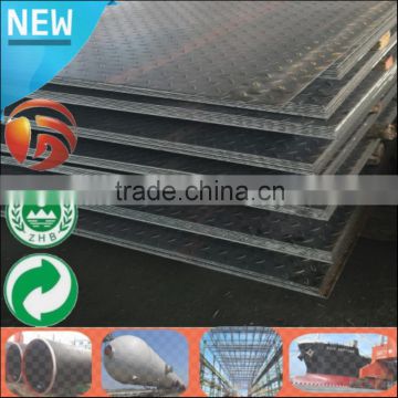 Checkered Check Chequered steel plate Mild tear drop steel plate 12mm thick Q235